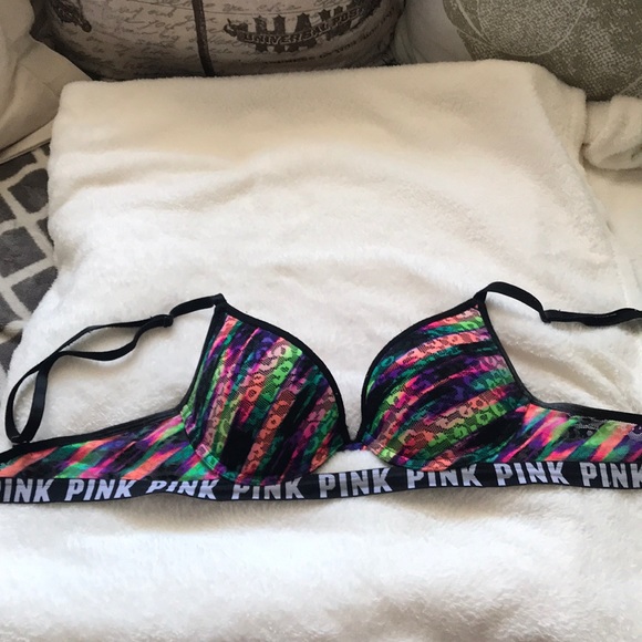 Multi colored Victoria Secret Push-Up bra - Picture 2 of 4